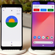 The Pixel 3, left, and Pixel 3 XL, right.